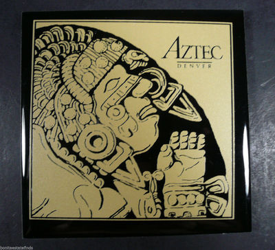 AZTEC Denver THE MOON GODDESS, COYOLXAUBQUI 4¼'' Tile - Rare Limited Edition