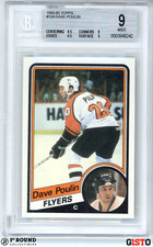 POP 1: Dave Poulin RC BGS 9: 1984-85 Topps Rookie Card Gisto #120. rookie card picture