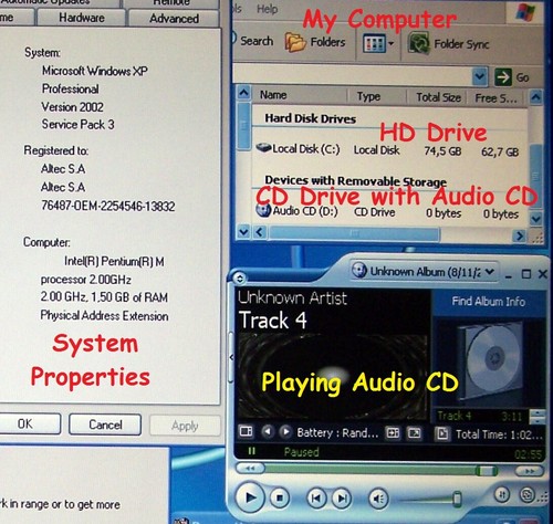 Sony Vaio VGN- A397XP Pentium M 2.0 GHz, 1.5 GB RAM, 80GB HDD ATI X600 PCG-8S1M - Picture 10 of 12
