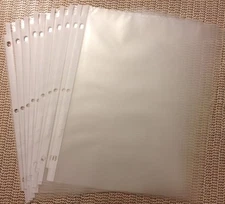 Universal Sheet Page Protectors Qty 10 Non-glare (BUY 2 GET 1 FREE)