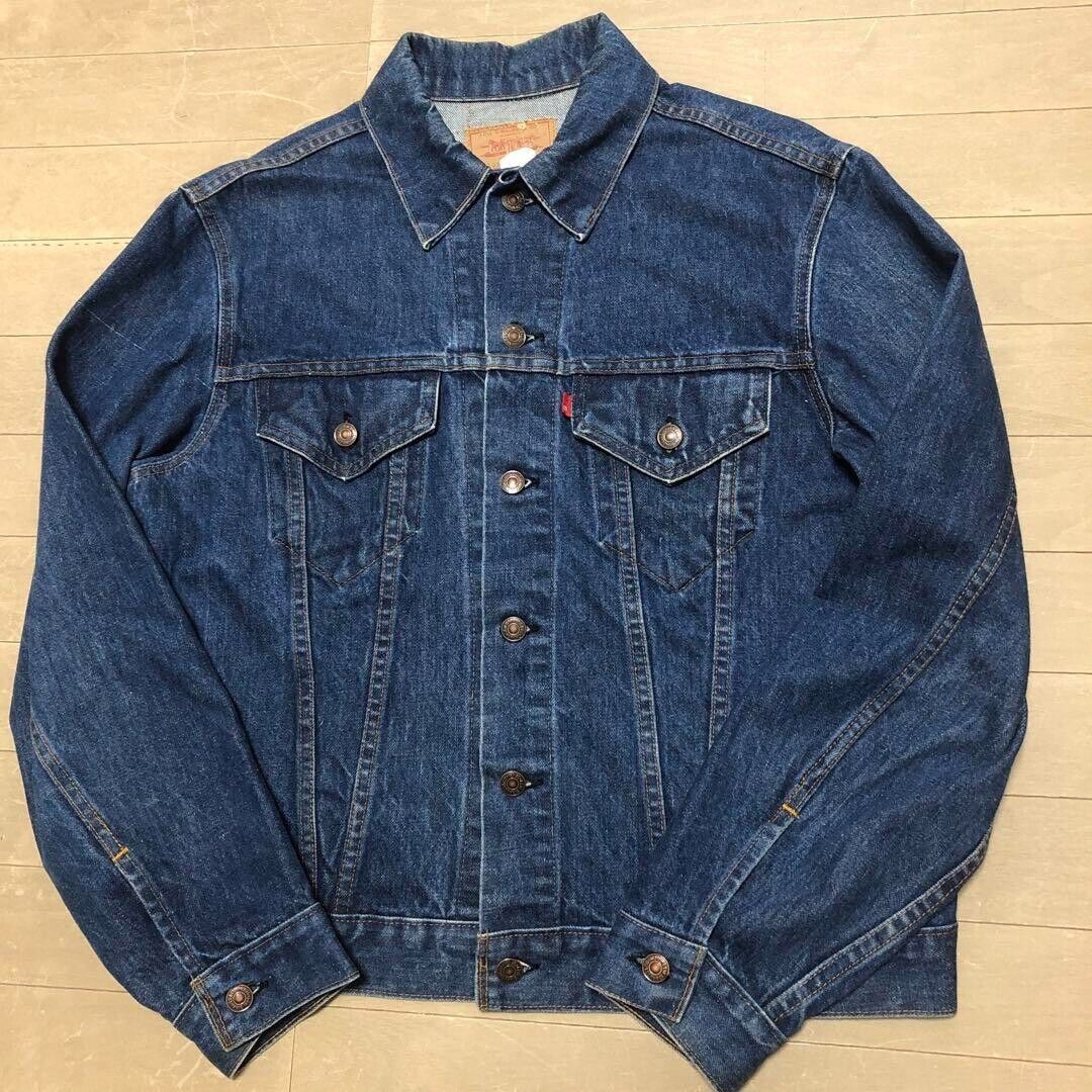 70's Levi's 70505 44 inch Made in USA Denim Jacket [VG 70's Levi's 70505 44 inch Made in USA Denim Jacket [VG