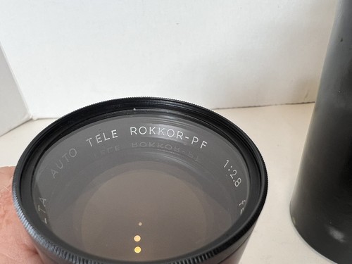 MINOLTA ROKKOR-PF 135MM f2.8 auto tele w case Nice - Picture 18 of 24