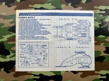 Cobra Wolf 1987 ORIGINAL Instructions / Blueprints G.I. Joe Hasbro VEHICLE
