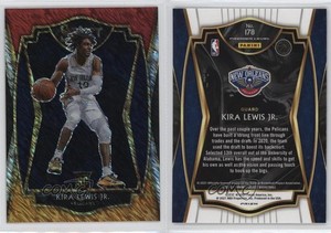 2020 Select Premier Level Red White Orange Shimmer Prizm Kira Lewis Jr Rookie RC