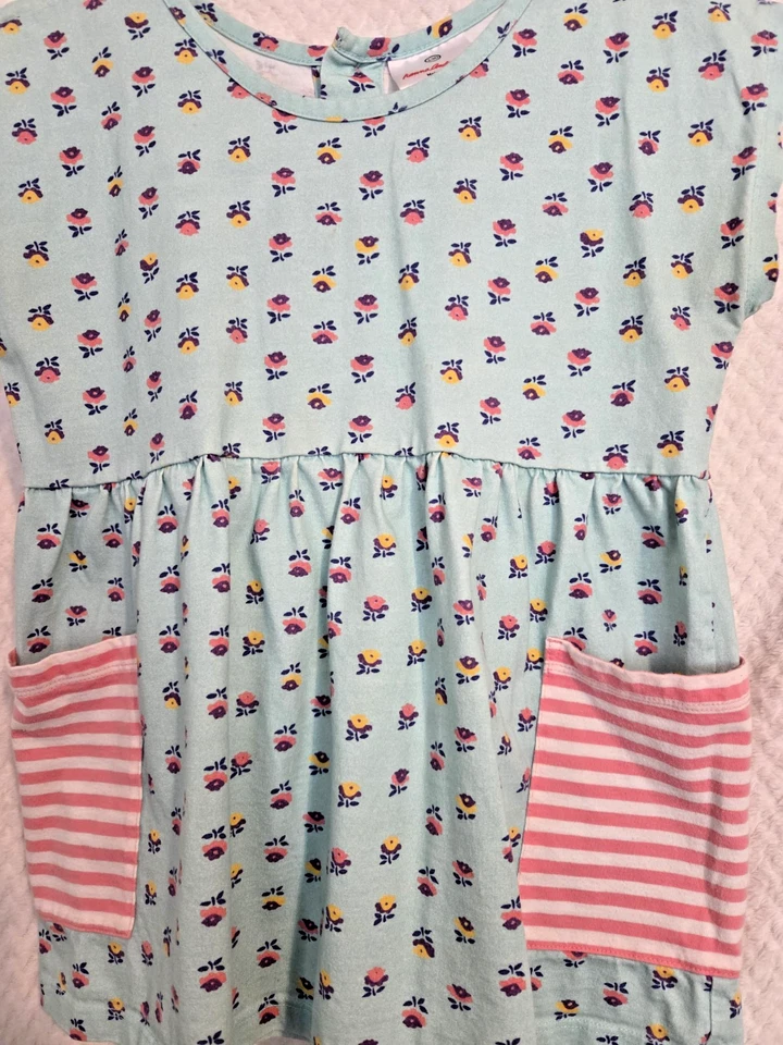 HANNA DIFFERENTSON NIÑA TOP FLORAL BLUSA CAMISA BOLSILLOS TALLA 130 O TALLA 8 Foto 4 de 4