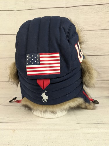 Polo Ralph Lauren USA Olympic Team Offical Outfitter 2022 Trapper Hat L/XL 63cm - Picture 4 of 13