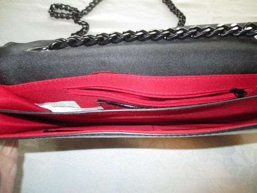 NEW black Aldo purse handbag chain patten leather - Picture 3 of 6