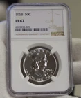 1958 US Proof Franklin Half 50c NGC PF67