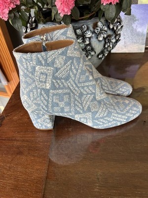 Aquazurra  39.5 Denim Booties New In box $890