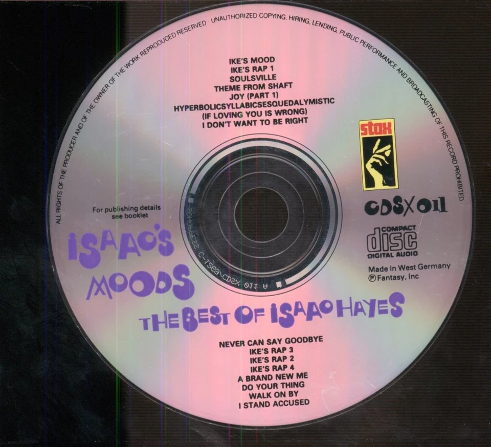 Isaac Hayes Isaac's Moods - the Best of Isaac Hayes CD Germany Stax 1988 CD - Bild 3 von 3
