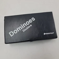Pressman Dominoes Double 9 Vinyl Case 55 Pieces