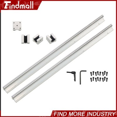 SBR16 700mm Linear Rail Fully Supported with 4 BR16UU Blocks for CNC