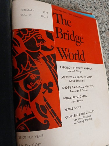 1973 The Bridge World Bound in Hard Cover Binder 11 Months Missing January - Picture 2 of 12