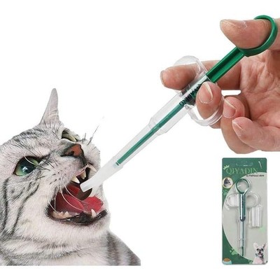 Cat Pill Shooter - Pet Piller Gun for Dogs & Cats, Soft Tip Syringe Dispenser