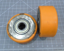 2 Lot NEW Crown Polyurethane Guide Wheel Assembly & Bearing 082021-302 88