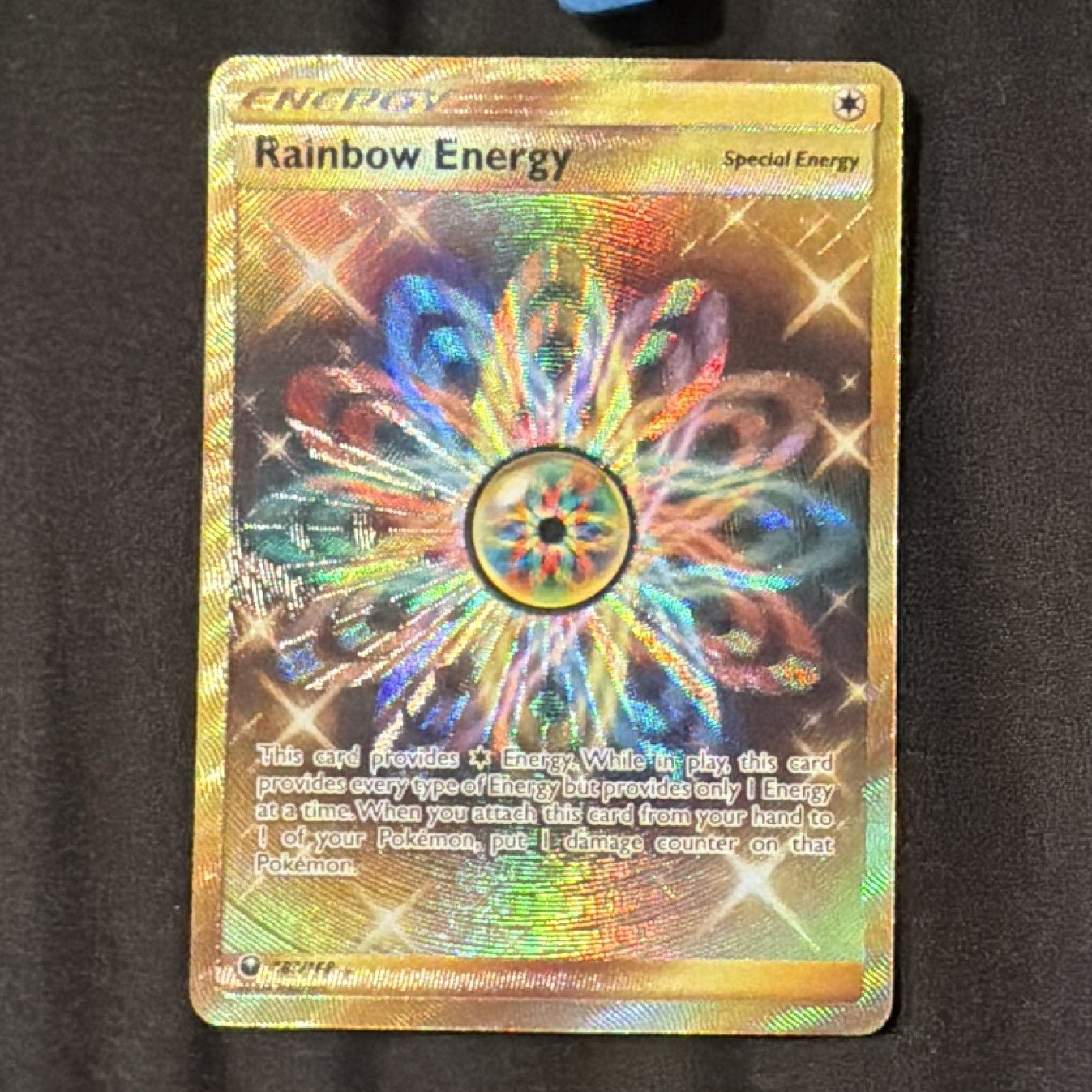 Pokemon Rainbow Energy Special Energy Reverse Holo Card English Standard Size
