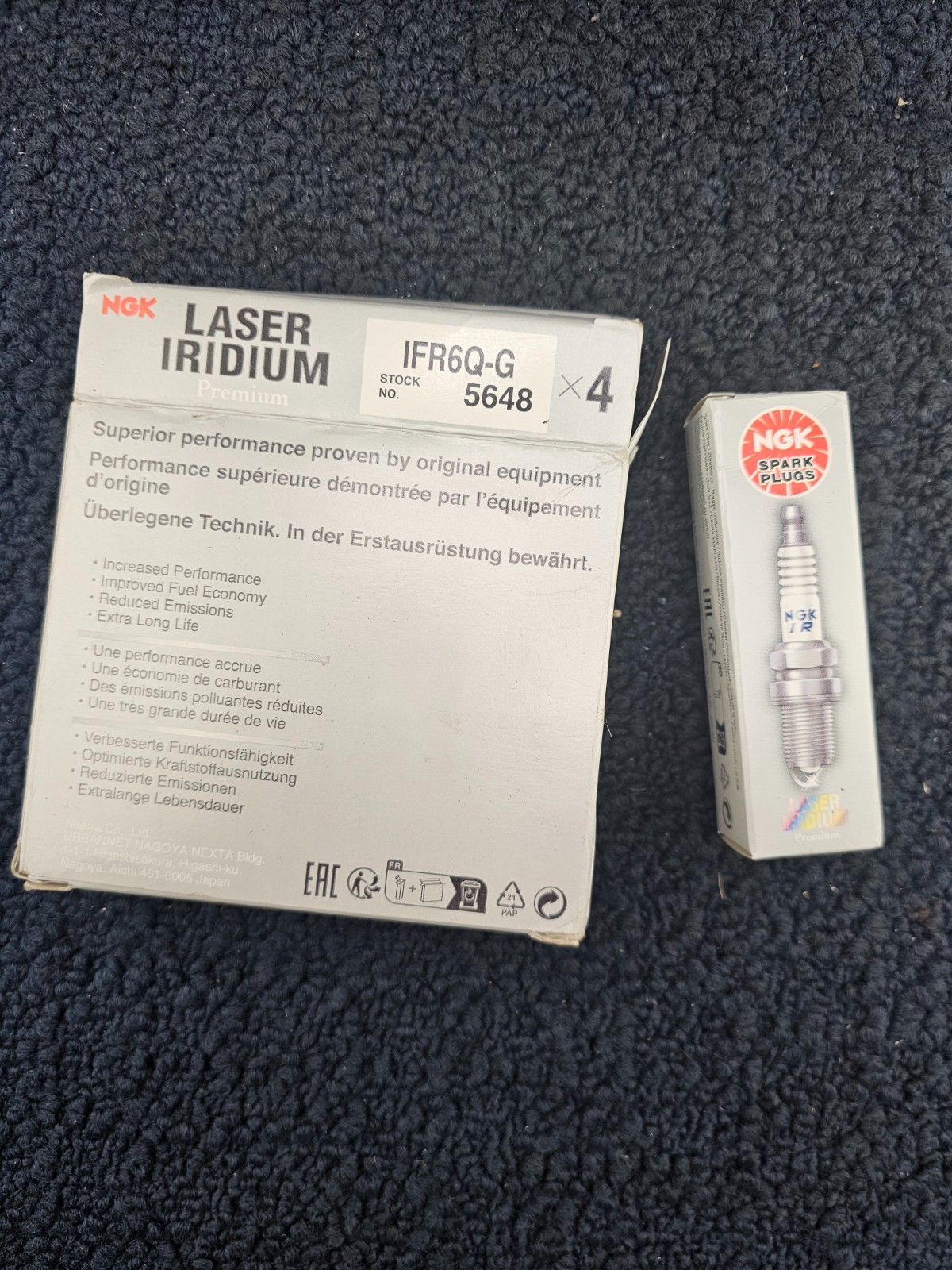 QTY 4 NGK IFR6Q-G 5648 Laser Iridium Spark Plugs For 2022-2025 Maybach S680