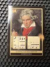 2023 Pieces Of The Past - #LVB Ludwig Van Beethoven Sheet Music Relic Dual (SSP)