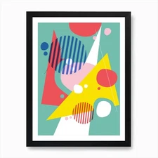 Abstract Pop Ii Art Print Framed Wall Art Poster Canvas Print Picture