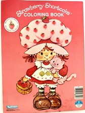 Vtg 1981 STRAWBERRY SHORTCAKE Coloring Book 32 Clean Pages American Greetings
