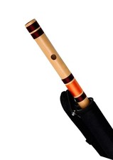 Natural C Bamboo Flute Bansuri 19 Right-Handed with Carry Bag