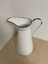 Emaille Wasserkrug Antik Karaffe 1900