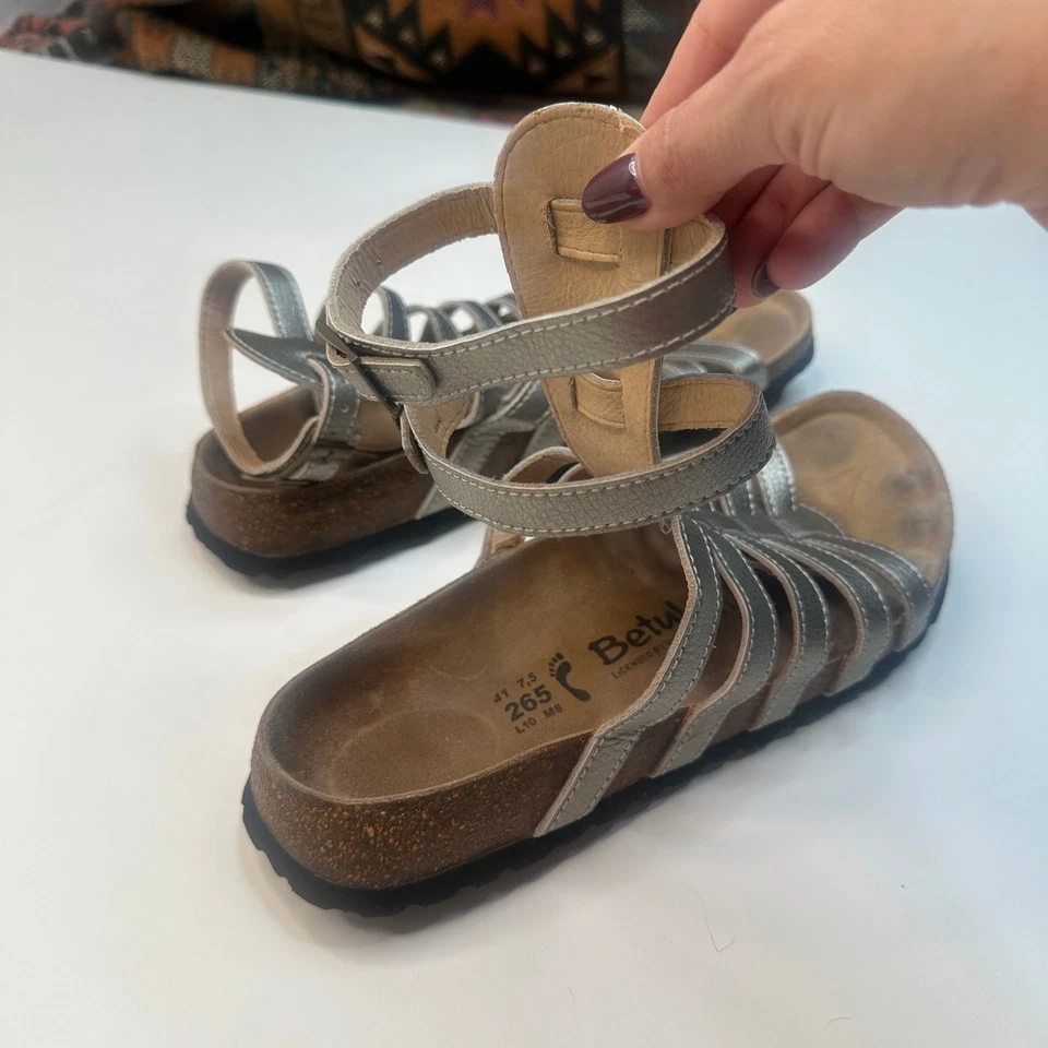 Betula Birkenstock 银色角斗士凉鞋 10 — 第 4/4 张图片