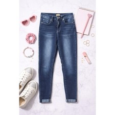 Original Raw Kids Jeans Size 1 Blue Denim Skinny Fit Distressed