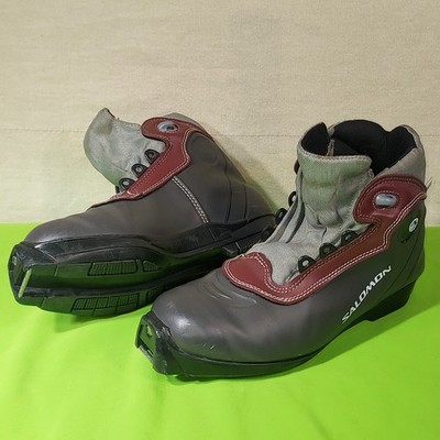 SALOMON 361 SR Nordic Cross Country Ski Boots Size EU39 US8.5 SNS Profil 2061