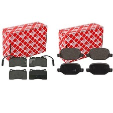 FEBI BREMSBELÄGE VORNE+HINTEN passend für Alfa Romeo 147 937x GT 937x