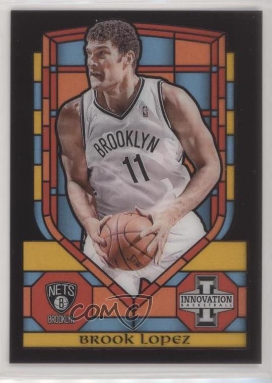 2013-14 Panini Innovation Stained Glass Gold Brook Lopez #55 s6i