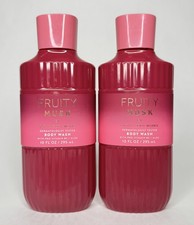 2 FRUITY MUSK Bath Body Works Body Wash Shower Gel 10 oz NEW