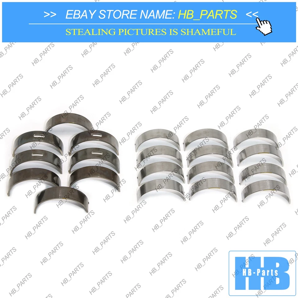 Crankshaft Main + Con Rod Bearings set For VW Porsche Audi A6 Q5 Q7 2.7 3.0 TDI - Image 3 of 4