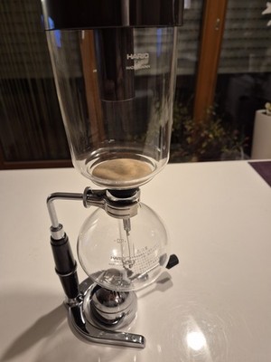 Hario Coffee Syphon Kaffeebereiter TCA- 5, Glas, 5 Tassen, + Spring Gas Brenner
