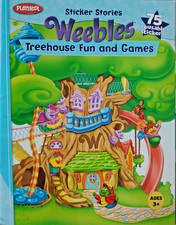 Treehouse Fun and Games (Weebles) Sticker Stories Paperback *NEW*