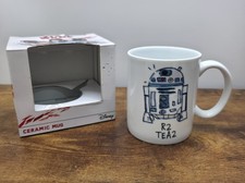 Disney Star Wars R2-D2 Keramiktasse R2 TEA2 Sketch Design Weiß & Blau Neu im Karton
