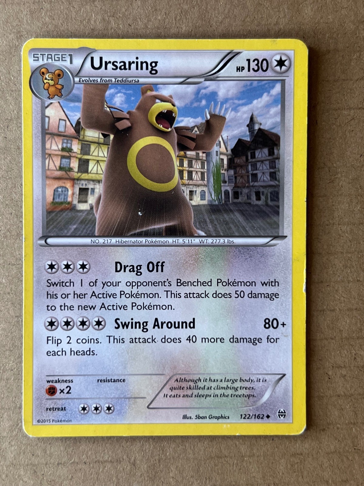 URSARING 122/162 UNCOMMON BREAKTHROUGH POKEMON LIGHTLY PLAYED