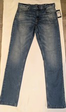 Tommy Hilfiger Boys' Skinny Fit Jeans Size 18 Lith Blue Adjustable Waist
