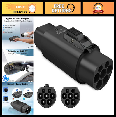 3 Phase Type 2 to GBT EV Charging Adapter - 32A IEC62196 Electric Vehicle Charge