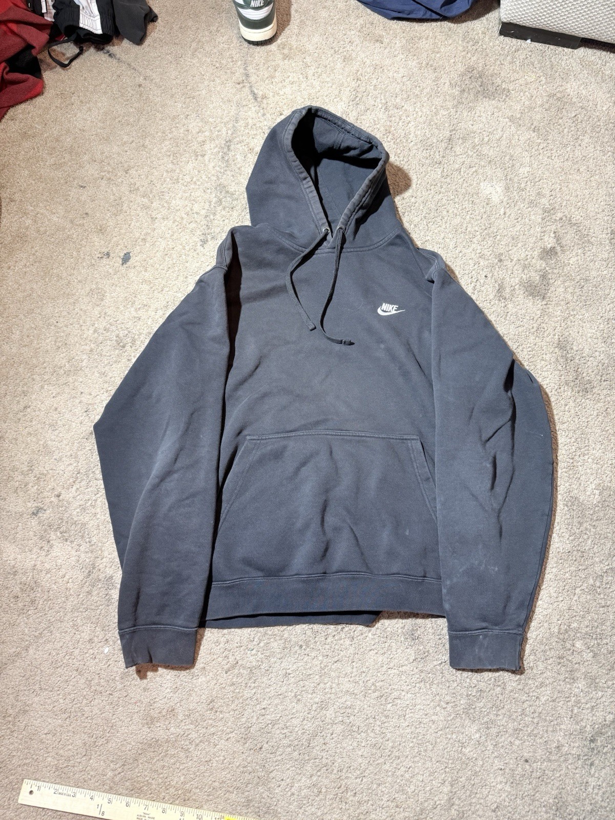 Vintage Nike faded black hoodie Size XXL blue tag y2k Nike