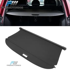 Fit 07-17 Jeep Compass Patriot Rear Retractable Security Cargo Cover Black