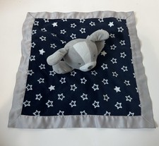 Carters Child of Mine Puppy Dog Baby Security Blanket Plush Lovey Rattle Navy