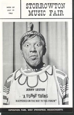 Jerry Lester Funny Thing Forum program Storrowton Music Fair 7/19 1965