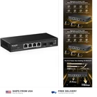 MokerLink 4 Port 2.5G Managed Switch with 2 Port 10G SFP+ Slot, 4 x 2.5Gigabi...