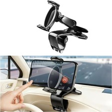Car Dashboard Phone Holder 360 Rotation Clip on Vehicle Dash Cellphone Stand