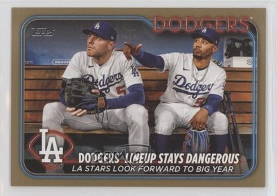 2024 Topps Series 2 Checklist Gold /2024 Mookie Betts Freddie Freeman #401 0q5