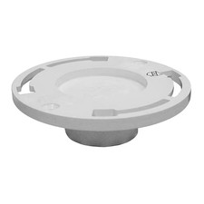 7 In. O.D. Plumbfit PVC Water Closet Toilet Flange with Knockout, Fits inside
