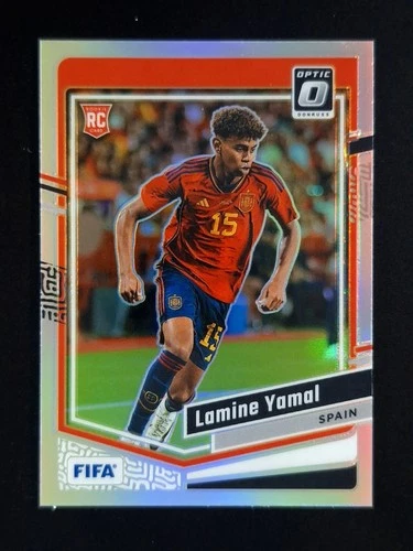 2023-24 Panini Donruss Optic LAMINE YAMAL Rookie RC Holo Prizm Spain #54 A