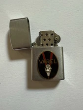 Vintage Varel Gas & Drill Bits Logo Flip Top Case Lighter Tradeship  Japan