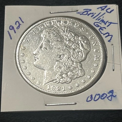 1921-S Morgan Silver Dollar AU Brilliant Gem